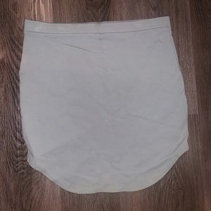 Safe green body con mini skirt